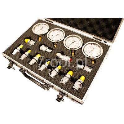 Walizka z 4 manometrami analogowymi