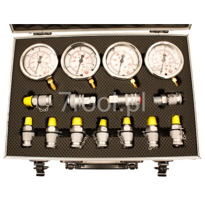 Walizka z 4 manometrami analogowymi