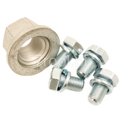 Piasta bezobsługowa 4-otworowa z zestawem montażowym