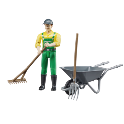 Figurka pracownika konserwacji zieleni wraz z akcesoriami 62610