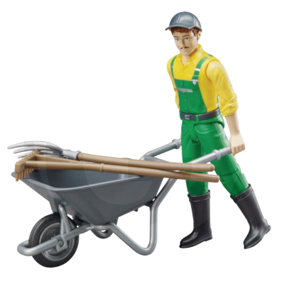 Figurka pracownika konserwacji zieleni wraz z akcesoriami 62610