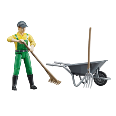 Figurka pracownika konserwacji zieleni wraz z akcesoriami 62610