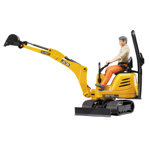 Zabawkowa Mikrokoparka JCB 8010 CTS z figurką 62002