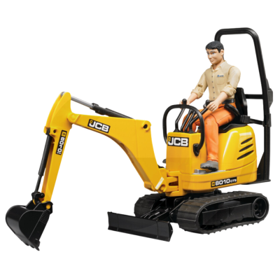 Zabawkowa Mikrokoparka JCB 8010 CTS z figurką 62002