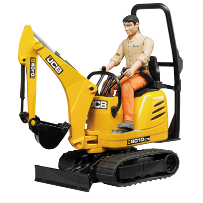 Zabawkowa Mikrokoparka JCB 8010 CTS z figurką 62002