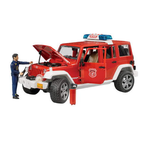 Zabawkowy wóz strażacki Jeep Wrangler z figurką 2528