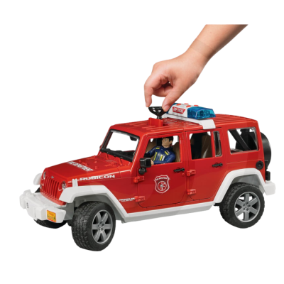 Zabawkowy wóz strażacki Jeep Wrangler z figurką 2528