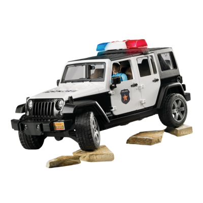 Zabawkowy samochdów policyjny Jeep Wrangler Rubicon 2526