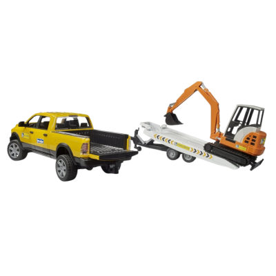 Zabawkowy RAM Rental Service z koparką 2546