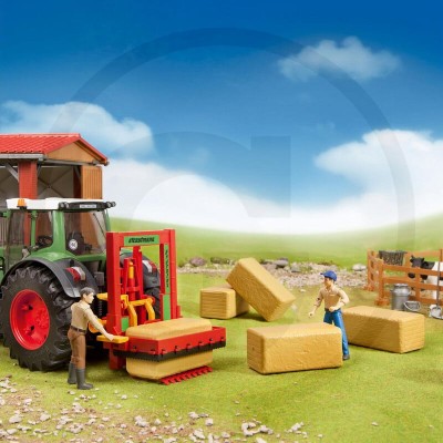 4 kostki sprasowanego siana - Akcesoria do zabawek 2342