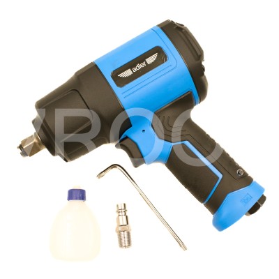 Zestaw: klucz udarowy 1/2" 1650 Nm + nasadki udarowe Cr-Mo 1/2" 35szt