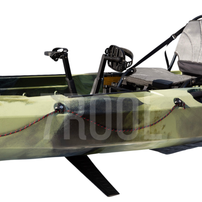 Kajak wędkarski z napędem płetwowym, jednoosobowy - PIKE