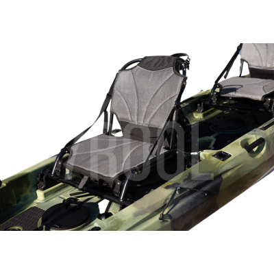 Kajak wędkarski z napędem płetwowym dwuosobowy - TROUT