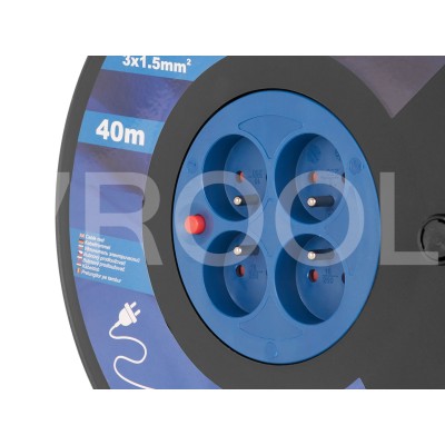 Przedłużasz elektryczny 40m 16A 250V IP20