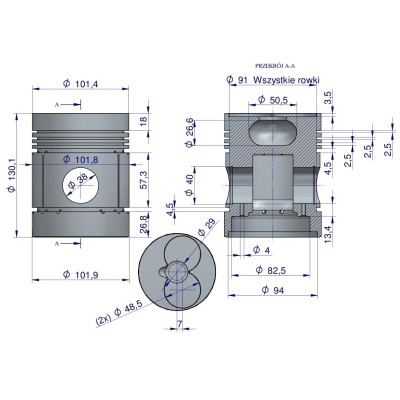 Zestaw naprawczy silnika C-330 ORYGINAŁ URSUS 50000010