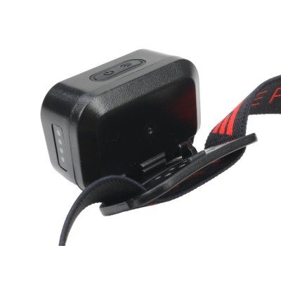 Latarka czołówka LED COB, 200 lm uruchamiana gestem akumulator 650 mAh ładowana USB-C, Teger