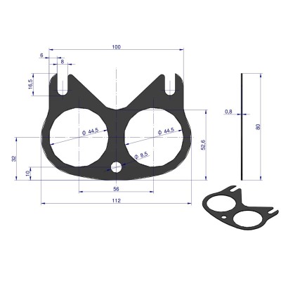 Komplet - zestaw uszczelek głowicy C-330 ORYGINAŁ URSUS