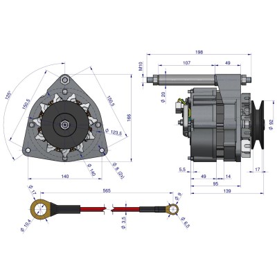Alternator kompletny C-360 72A EXPOM EXPOM KWIDZYN eu