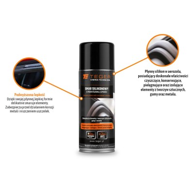 Smar silikonowy o podwyższonej lepkości 400 ml / TEGER