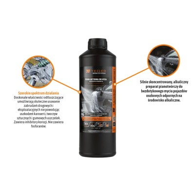 Piana aktywna do mycia samochodów osobowych 1 l - koncentrat, TEGER