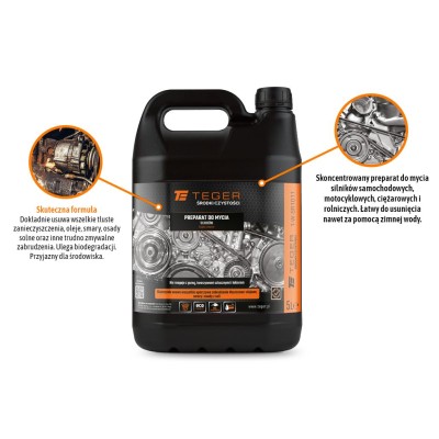 Preparat do mycia silników 5l / (Płyn) TEGER